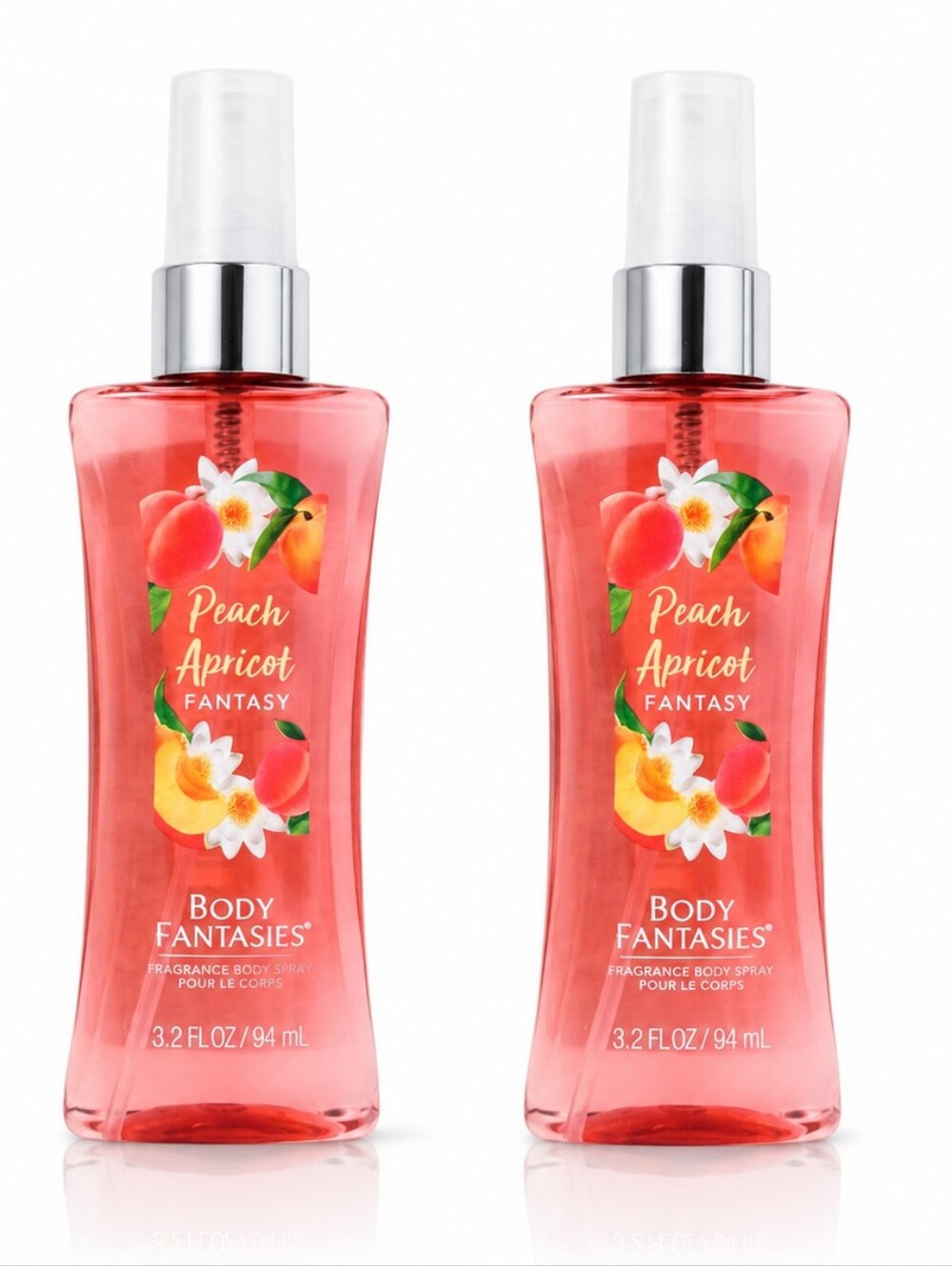 Body Fantasies Peach Apricot Bundle of 2